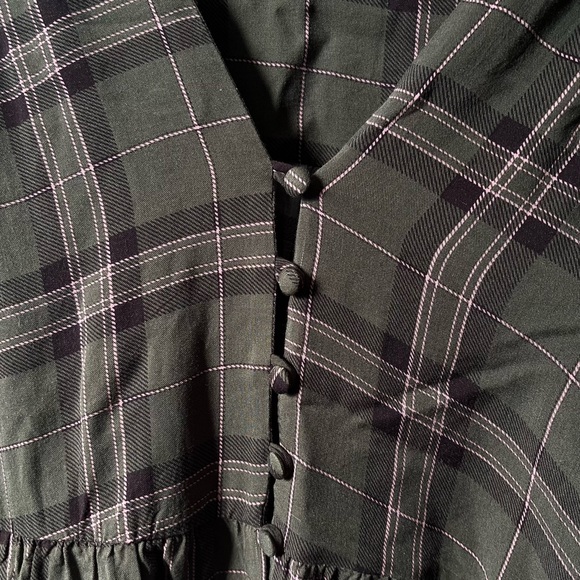Torrid Plaid Button Blouse - Picture 4 of 6